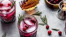 Maple Cranberry Bourbon Smash