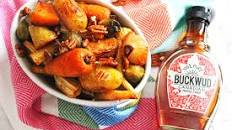 Maple Glazed Vegetables with Pecan Crunch