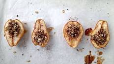 Maple Pecan Baked Pears