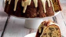 Maple Pecan Bundt Cake with Maple Cream Cheese Glaze