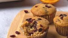 Mediterranean Diet Cranberry Orange Muffins