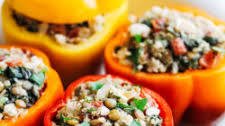 Mediterranean Quinoa Stuffed Peppers