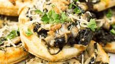 Mushroom Spinach Puffs