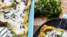 Mushroom Truffle Four Cheese Lasagna