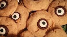 Peanut Butter Monster Eye Cookies