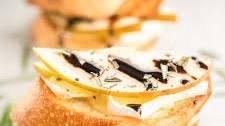 Pear and Brie Crostini