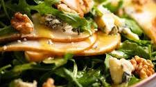Pear Salad with Blue Cheese and Rocket
