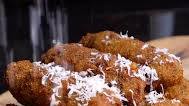 Pesto Risotto Mozzarella Sticks with Sun-Dried Tomato Ranch