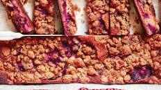 Plum and walnut crumble slice recipe