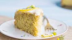 Poppy Seed Lemon Cake with Cream Cheese Frosting