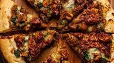 Pumpkin BBQ Chicken Pizza with Butternut Squash