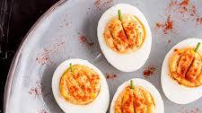 Pumpkin Deviled Eggs
