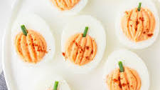 Pumpkin Deviled Eggs