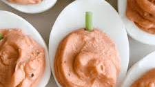 Pumpkin Deviled Eggs