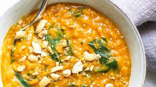 Pumpkin Lentil Curry with Spinach