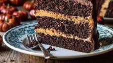 Pumpkin Patch Chocolate Peanut Butter Cake.