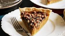 Pumpkin Pie with Caramel Pecan Topping