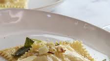 Pumpkin Ravioli with Browned Butter and Sage