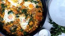 Pumpkin Shakshuka With Spinach
