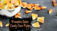 Pumpkin Spice Candy Corn Fudge