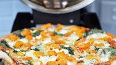Pumpkin, Spinach and Feta Pizza
