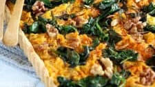 Pumpkin, Spinach and Goat Cheese Quiche