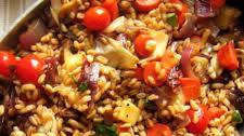 Recipe: Warm Farro Salad with Roasted Vegetables and Fontina