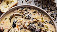 Rice and Mushroom Soup