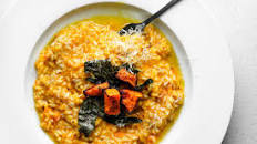 Roast Pumpkin Risotto with Crispy Sage