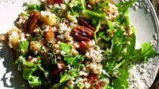 Roasted Apple Farro Salad with Maple Mustard Vinaigrette