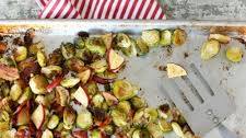 Roasted Brussels Sprouts with Apples and Bacon