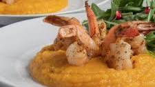 Roasted Butternut Squash Puree with Shrimp