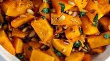 Roasted Butternut Squash with Garlic, Sage and Pine Nuts