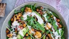 Roasted Cauliflower Salad with Tahini Dressing
