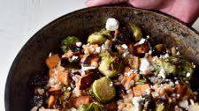 roasted harvest vegetable farro & feta bowl