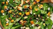Roasted Pumpkin Salad with Maple-Shallot Vinaigrette