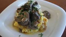 Roasted Spaghetti Squash with Herb Mushroom Sauce