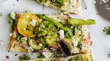 Roasted Spring Veggie Flatbread