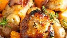 Sheet Pan Chicken and Roasted Harvest Vegetables