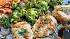 Sheet Pan Maple Dijon Chicken and Vegetables