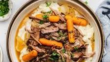 Slow Cooker Garlic Herb Pot Roast