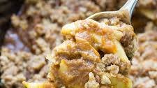 Slow Cooker Pumpkin Apple Crisp