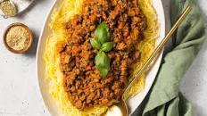 SPAGHETTI SQUASH BOLOGNESE