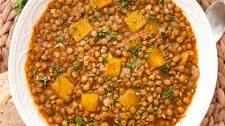 Spanish Lentil Stew with Pumpkin