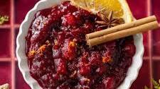 Spiced Cranberry Sauce with Pears