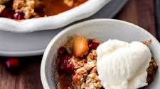 Spiced Pear Cranberry Crisp