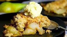 Spiced Pear Crumble with Almonds