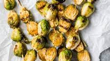 Spicy Maple Dijon Grilled Brussels Sprouts
