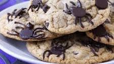 Spider Chocolate Chip Cookies