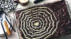 Spider Web Brownies